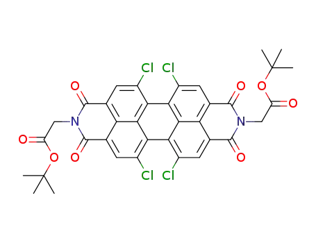 N,N’-bis-(t-butoxycarbonylmethyl)-1,6,7,12-tetrachloroperylene-3,4,9,10-tetracarboxylic diimide