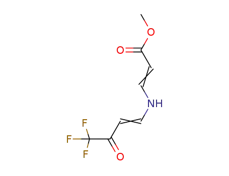 N-(2-methoxycarbonylvinyl)-4,4,4-trifluoro-3-one-1-butenamine