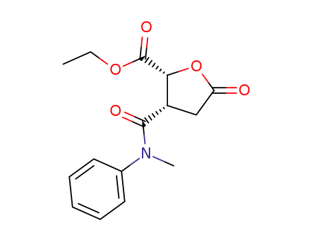 ethyl (2R,3S)-3-(methyl(phenyl)carbamoyl)-5-oxotetrahydrofuran-2-carboxylate