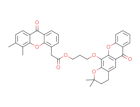 3,4-dihydro-2,2-dimethyl-2H,6H-pyrano[3,2-b]xanthen-6-one-12-O-butyl 5,6-dimethylxanthone-4-acetate