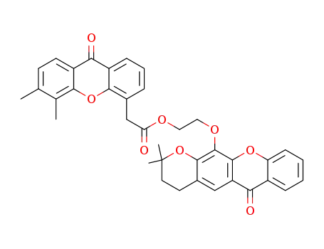 3,4-dihydro-2,2-dimethyl-2H,6H-pyrano[3,2-b]xanthen-6-one-12-O-propyl 5,6-dimethylxanthone-4-acetate