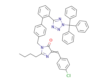 2-butyl-4-(4-chlorobenzylidene)-1-((2'-(2-trityl-2H-tetrazol-5-yl)-[1,1'-biphenyl]-4-yl)methyl)-1H-imidazol-5(4H)-one