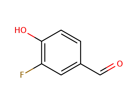 Molecular Structure of 405-05-0 (3-Fluoro-4-hydroxybenzaldehyde)