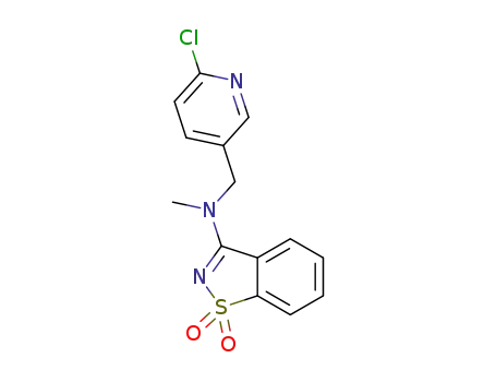 3-(((6-chloropyridin-3-yl)methyl)(methyl)amino)benzoisothiazole 1,1-dioxide