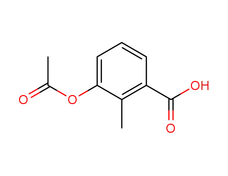 Molecular Structure of 168899-58-9 (3-Acetoxy-o-toluic acid)