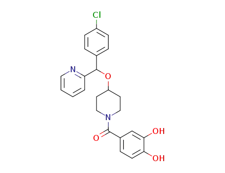 (4-((4-chlorophenyl)(pyridin-2-yl)methoxy)piperidin-1-yl)(3,4-dihydroxyphenyl)methanone