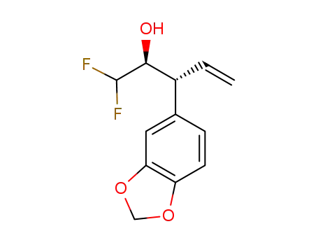 (2S,3R)-3-(benzo[d][1,3]dioxol-5-yl)-1,1-difluoropent-4-en-2-ol