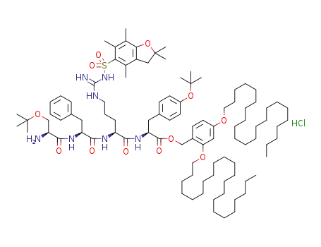 HCl*H-Ser(tBu)-Phe-Arg(Pbf)-Tyr(tBu)-OKb, Kb=2,4-didocosyloxybenzyl