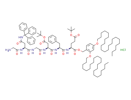 HCl*H-Gly-Asn(Trt)-Gly-Asp(OtBu)-Phe-Glu(OtBu)-OKb, Kb=2,4-didocosyloxybenzyl