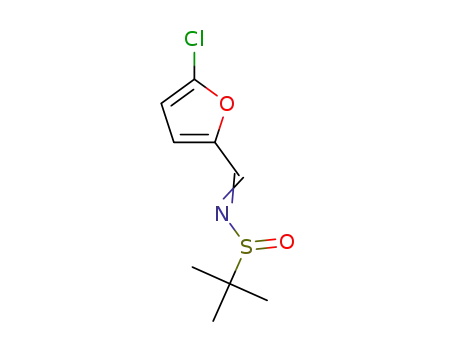 2-methyl-N-[(5-chlorofuran-2-yl)methylidene]propane-2-sulfinamide
