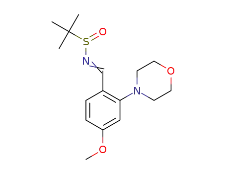 N-{[4-methoxy-2-(morpholin-4-yl)phenyl]methylidene}-2-methylpropane-2-sulfinamide