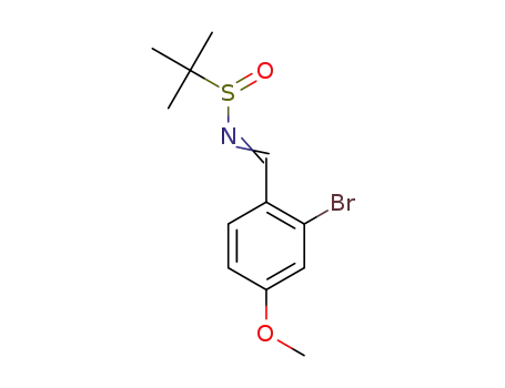 N-[(2-bromo-4-methoxyphenyl)methylidene]-2-methylpropane-2-sulfinamide
