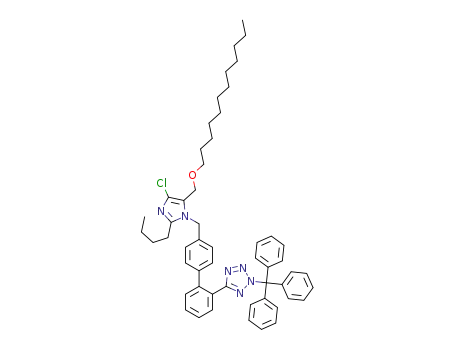 5-[4'-(2-butyl-4-chloro-5-dodecyloxymethylimidazol-1-ylmethyl)biphenyl-2-yl]-2-trityl-2H-tetrazole