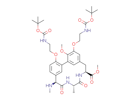 methyl (4S,7S,10S)-16,25-bis(2-((tert-butoxycarbonyl)amino)ethoxy)-26-methoxy-7-methyl-10-(methylamino)-6,9-dioxo-5,8-diaza-1,2(1,3)-dibenzenacyclodecaphane-4-carboxylate