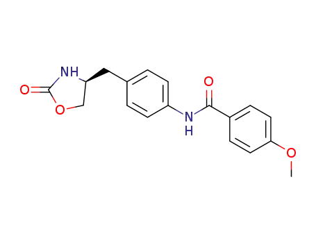 (S)-4-methoxy-N-(4-((2-oxooxazolidin-4-yl)methyl)phenyl)-benzamide