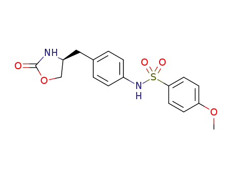 (S)-4-methoxy-N-(4-((2-oxooxazolidin-4-yl)methyl)phenyl)-benzenesulfonamide
