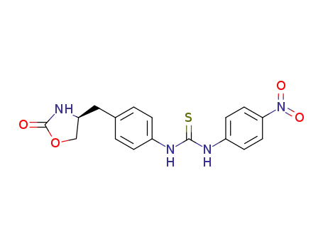 (S)-1-(4-nitrophenyl)-3-(4-((2-oxooxazolidin-4-yl)methyl)-phenyl)thiourea
