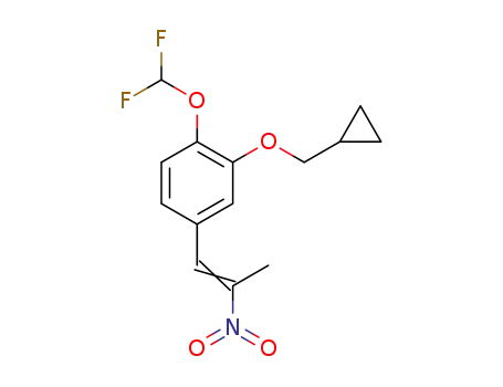 2-(cyclopropylmethoxy)-1-(difluoromethoxy)-4-(2-nitroprop-1-en-1-yl)benzene