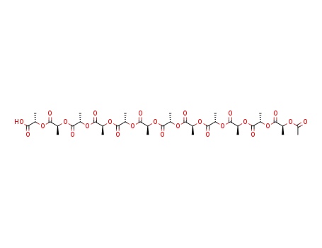 (2S)-2-{[(2S)-2-{[(2S)-2-{[(2S)-2-{[(2S)-2-{[(2S)-2-{[(2S)-2-{[(2S)-2-{[(2S)-2-{[(2S)-2-{[(2S)-2-{[(2S)-2-(acetyloxy)propanoyl]oxy}propanoyl]oxy}propanoyl]oxy}propanoyl]oxy}propanoyl]oxy}propanoyl]oxy}propanoyl]oxy}propanoyl]oxy}propanoyl]oxy}propanoyl]oxy}propanoyl]oxy} propanoic acid