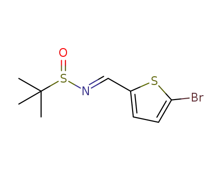 N-[(E)-(5-bromothiophen-2-yl)methylidene]-2-methylpropane-2-sulfinamide