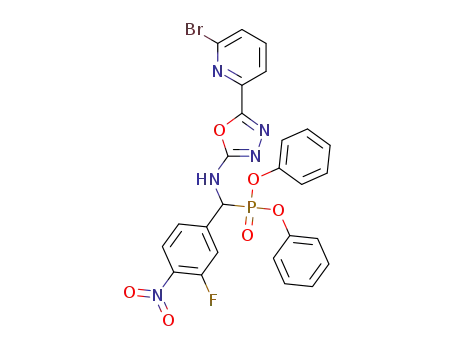 diphenyl [[5‑(6‑bromopyridin‑2‑yl)‑1,3,4‑oxadiazol‑2‑yl]-amino](3‑fluoro‑4‑nitrophenyl)methylphosphonate
