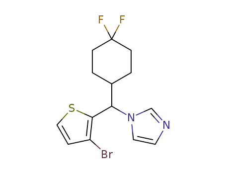 1-[(3-bromothien-2-yl)(4,4-difluorocyclohexyl)methyl]-1H-imidazole