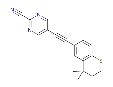 2-cyano-5-((4,4-dimethylthiochroman-6-yl)ethynyl)pyrimidine