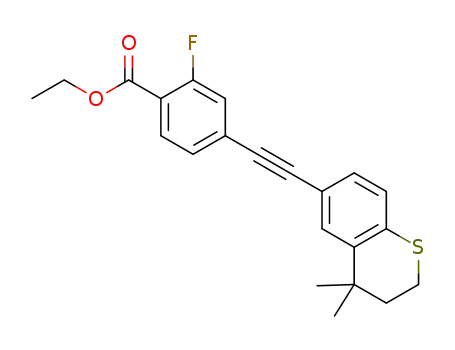 ethyl 2-fluoro-4-((4,4-dimethylthiochroman-6-yl)ethynyl)benzoate