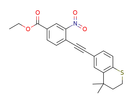 ethyl 3-nitro-4-((4,4-dimethylthiochroman-6-yl)ethynyl)benzoate