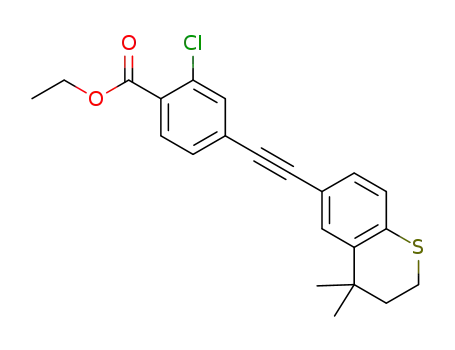 ethyl 2-chloro-4-((4,4-dimethylthiochroman-6-yl)ethynyl)benzoate