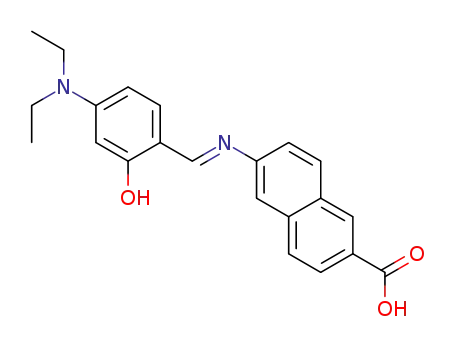 (E)-6-((4-(diethylamino)-2-hydroxybenzylidene)amino)-2-naphthoic acid