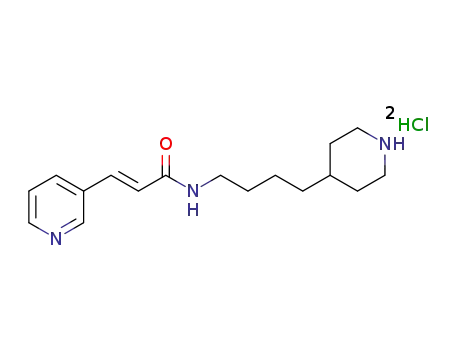 (E)-N-(4-(piperidin-4-yl)butyl)-3-(pyridin-3-yl)acrylamide bis-hydrochloride