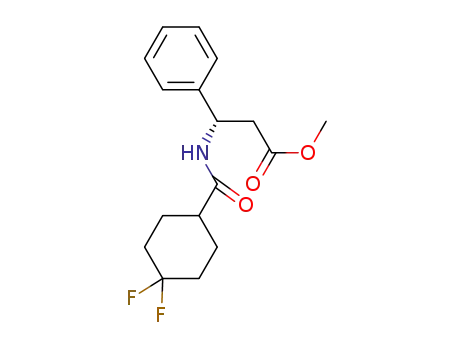 methyl (3S)-3-[(4,4-difluorocyclohexanecarbonyl)amino]-3-phenylpropanoate