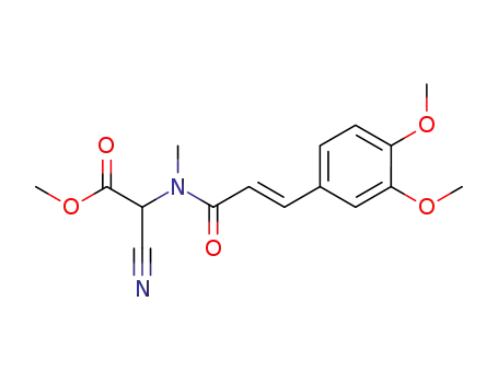methyl 2‐cyano‐2‐[(2E)‐3‐(3,4‐dimethoxyphenyl)‐N‐methylprop‐2‐enamido]acetate