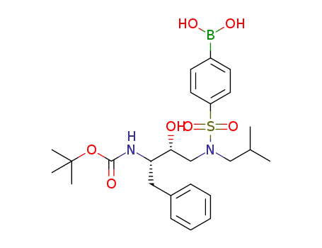 (4-(N-((2R,3S)-3-((tert-butoxycarbonyl)amino)-2-hydroxy-4-phenylbutyl)-N-isobutylsulfamoyl)phenyl)boronic acid