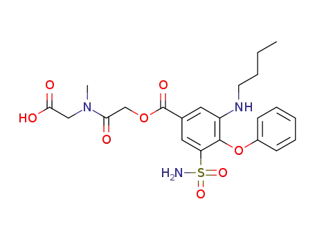 2-{2-[3-(butylamino)-4-phenoxy-5-sulfamoylbenzoyloxy]-N-methylacetamido}acetic acid