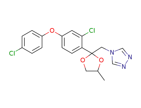 4-((2-(2-chloro-4-(4-chlorophenoxy)phenyl)-4-methyl-1,3-dioxolan-2-yl)methyl)-4H-1,2,4-triazole