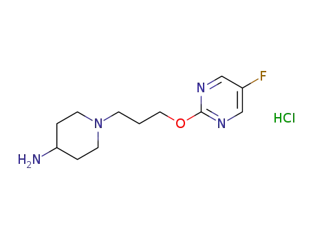 1-(3-((5-fluoropyrimidin-2-yl)oxy)propyl)piperidine-4-amine hydrochloride