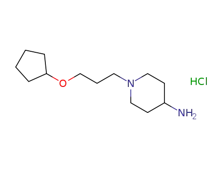 1-(3-(cyclopentyloxy)propyl)piperidine-4-amine hydrochloride