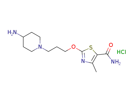 2-(3-(4-aminopiperidin-1-yl)propoxy)-4-methylthiazole-5-carboxamide hydrochloride