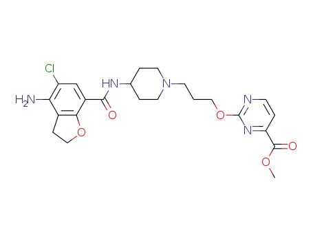 methyl 2-(3-(4-(4-amino-5-chloro-2,3-dihydrobenzofuran-7-carboxamido)piperidin-1-yl)propoxy)pyrimidine-4-carboxylate