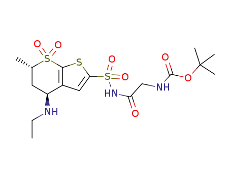 tert‐butyl N‐[({[(2S,4S)‐4‐(ethylamino)‐2‐methyl‐1,1‐dioxo‐2H,3H,4H‐1λ6‐thieno[2,3‐b]thiopyran‐6‐yl]sulfonyl}carbamoyl)methyl]carbamate
