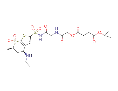 1-tert-butyl 4-{[({[(2S,4S)-4-(ethylamino)-2-methyl-1,1-dioxo-2H,3H,4H-1λ6-thieno[2,3-b]thiopyran-6-yl]sulfonyl}carbamoyl)methyl]carbamoyl}methyl butanedioate
