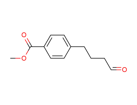 Molecular Structure of 106200-41-3 (Methyl 4-(4-oxobutyl)benzoate)