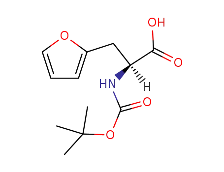 Molecular Structure of 145206-40-2 (BOC-L-2-FURYLALANINE DCHA SALT)