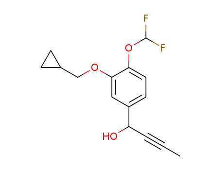1-(3-cyclopropylmethoxy-4-difluoromethoxyphenyl)but-2-yn-1-ol