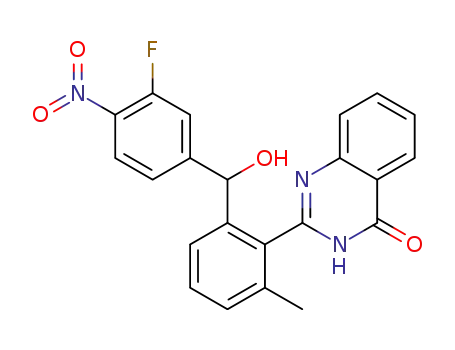 2-(2-((3-fluoro-4-nitrophenyl)(hydroxy)methyl)-6-methylphenyl)quinazolin-4(3H)-one