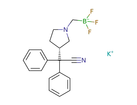potassium (S)-((3-(cyanodiphenylmethyl)pyrrolidin-1-yl)-methyl)trifluoroborate