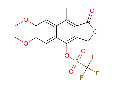 6,7‐dimethoxy‐9‐methyl‐1‐oxo‐1,3‐dihydronaphtho[2,3‐c]furan‐4‐yl trifluoromethanesulfonate