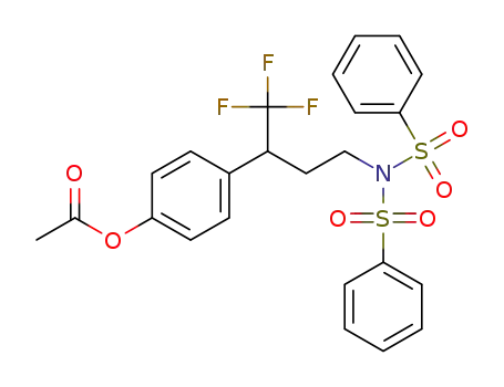 4-(1,1,1-trifluoro-4-(N-(phenylsulfonyl)phenylsulfonamido)butan-2-yl)phenyl acetate